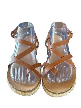 Esprit Women's Judy Brown Strappy Espadrille Sandals Size 8.5